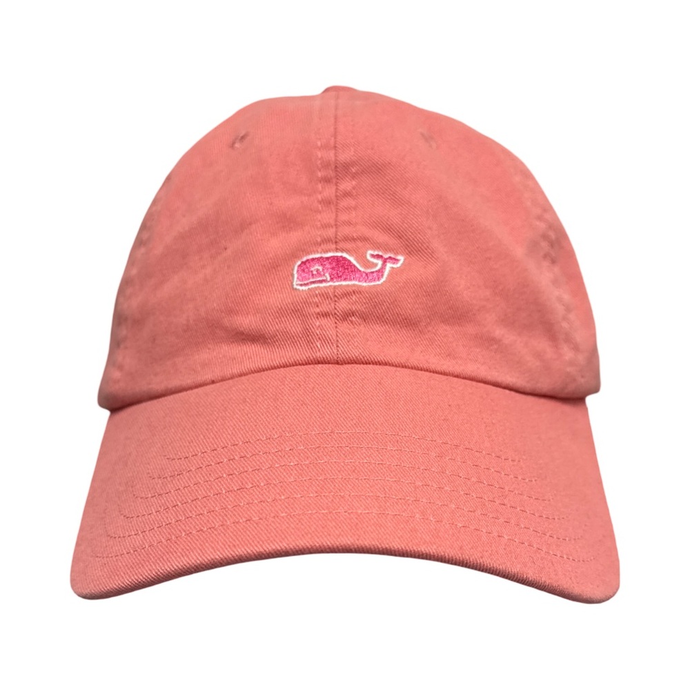 Vineyard Vines Classic Whale Logo Baseball Cap OSFM Pink